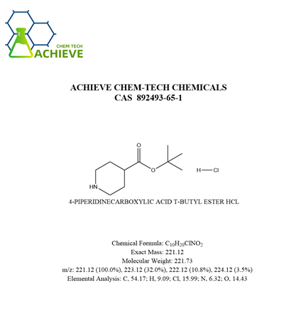 4 - Piperidinecarboxylic Acid T-Butyl Ester HCl CAS 892493-65-1
