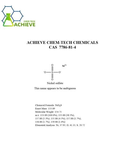 Nikel Sulfat CAS 7786-81-4